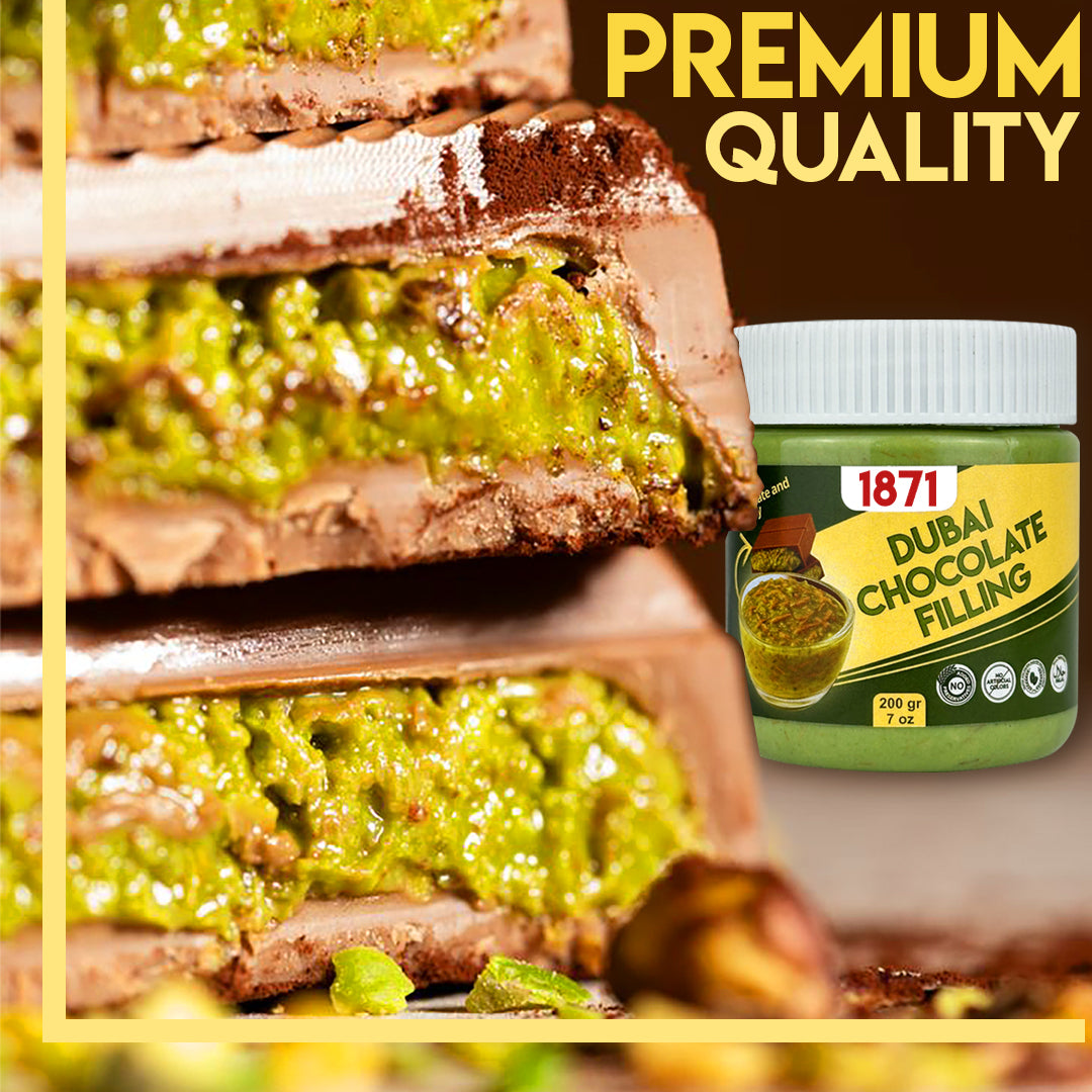 Dubai Chocolate Filling 7 oz/200g - Pistachio Cream with Kadayif