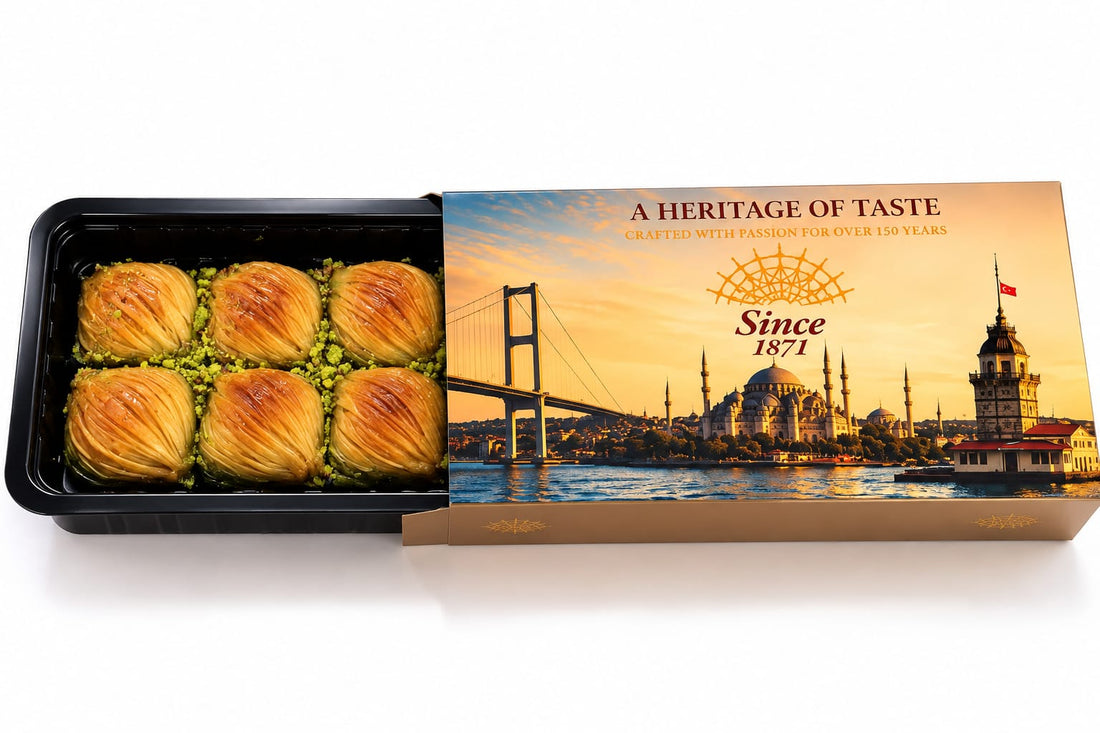 Since 1871 midye baklava with heritage Istanbul gift box