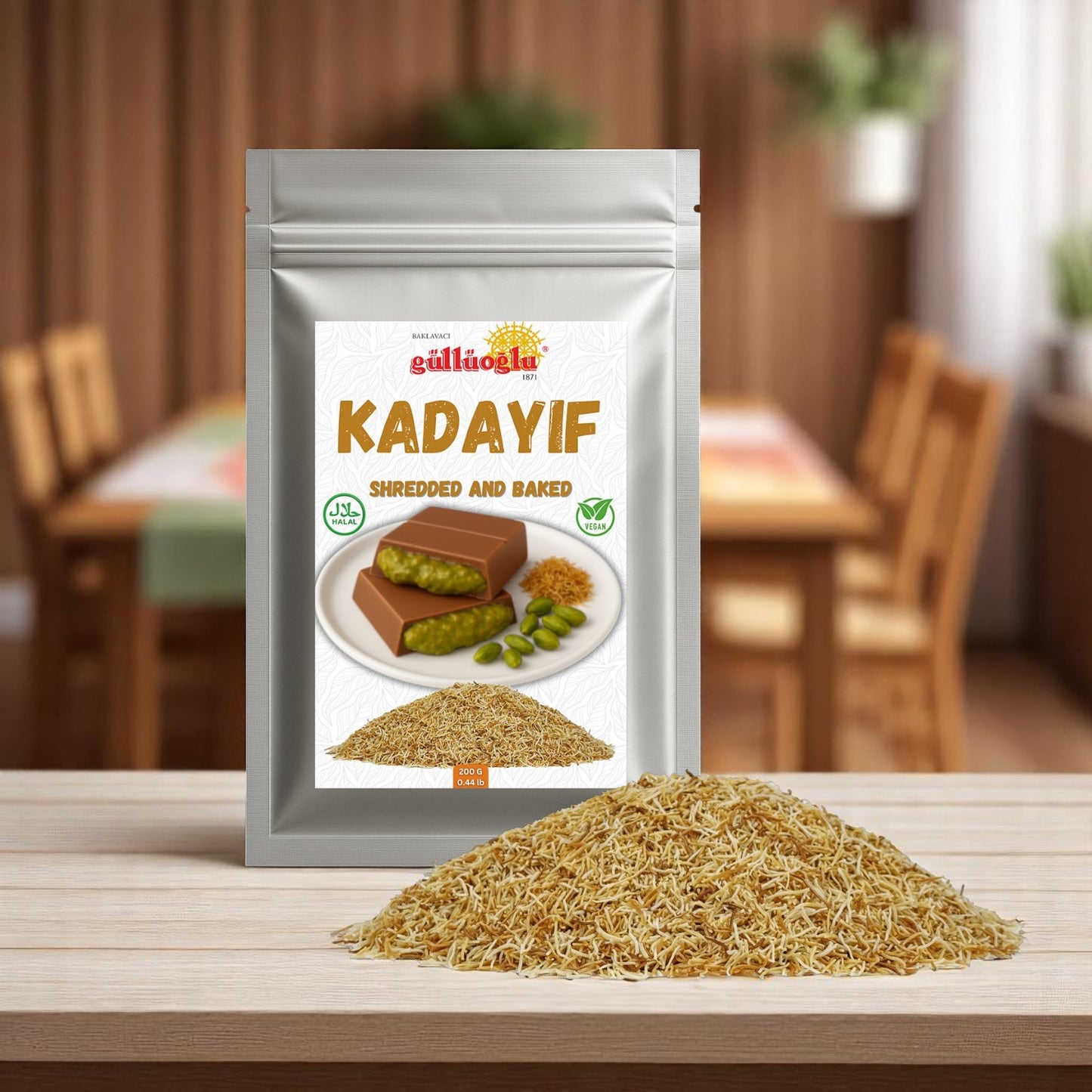 Premium Baked & Shredded Kadayif - 200g Pack (Kataifi)