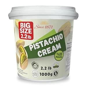 Pistachio Cream Bulk Tub 1kg, 2.2 lb - Premium Pistachio Spread