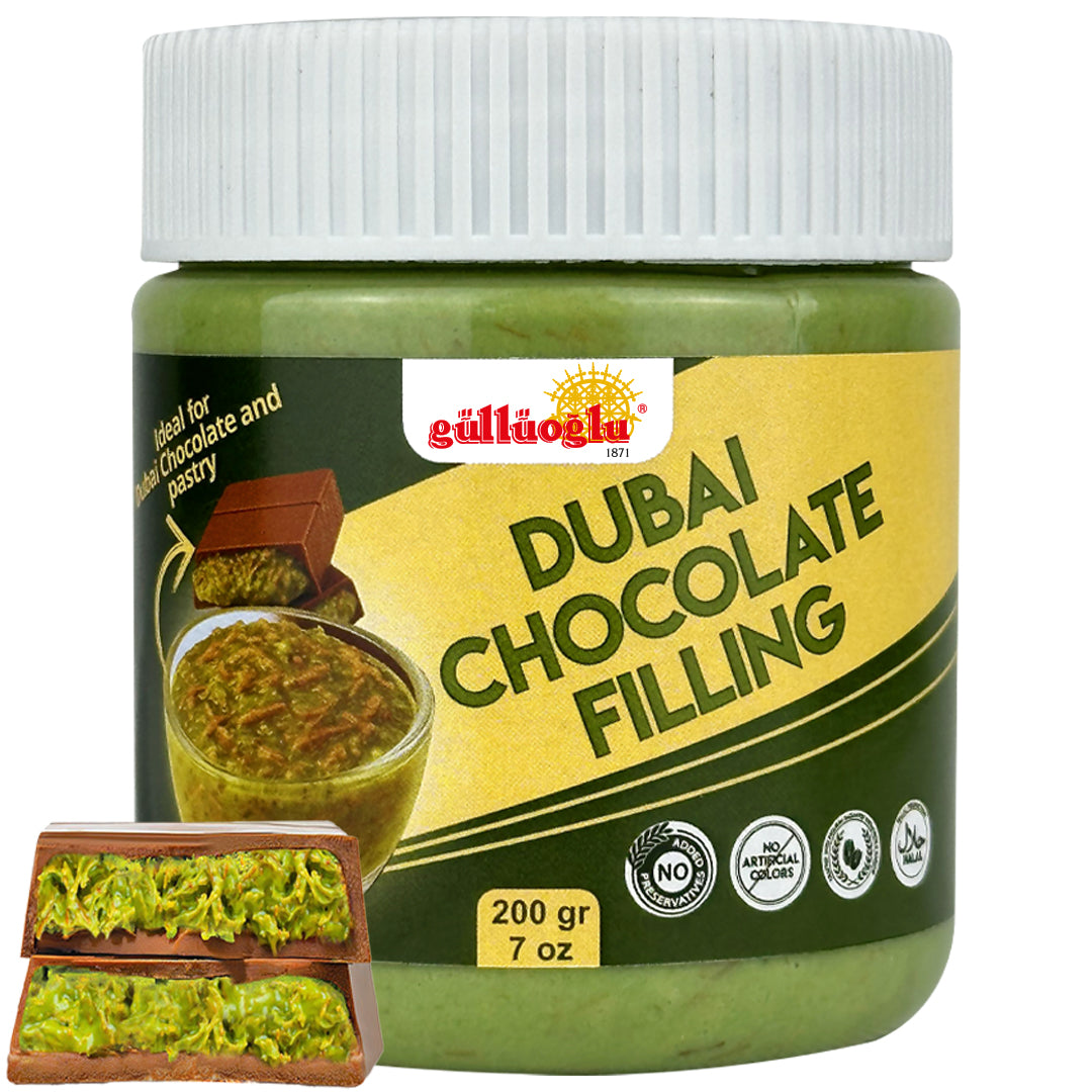 Dubai Chocolate Filling 7 oz/200g - Pistachio Cream with Kadayif