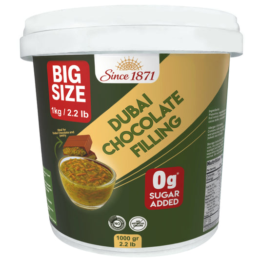 Sugar Free Dubai Chocolate Filling 2.2 lb / 1 kg – Pistachio Cream with Crispy Kadayif | Keto Friendly | Best Ingredient for Dubai Chocolate