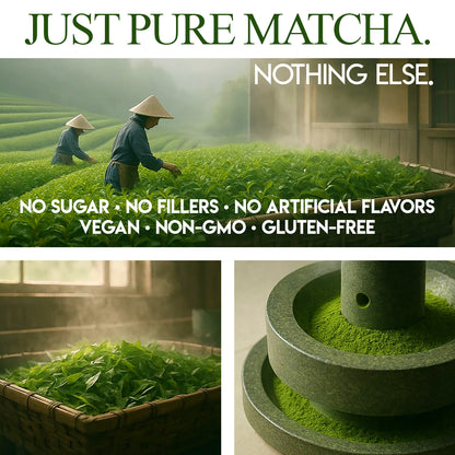 Since 1871 Premium Matcha Powder 400g – Easy Mix, No Whisk | Pure Green Tea