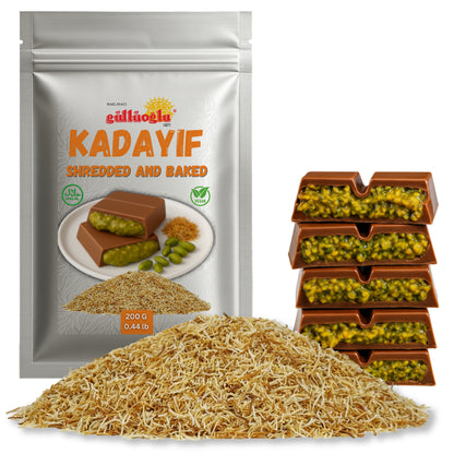 Premium Baked & Shredded Kadayif - 200g Pack (Kataifi)