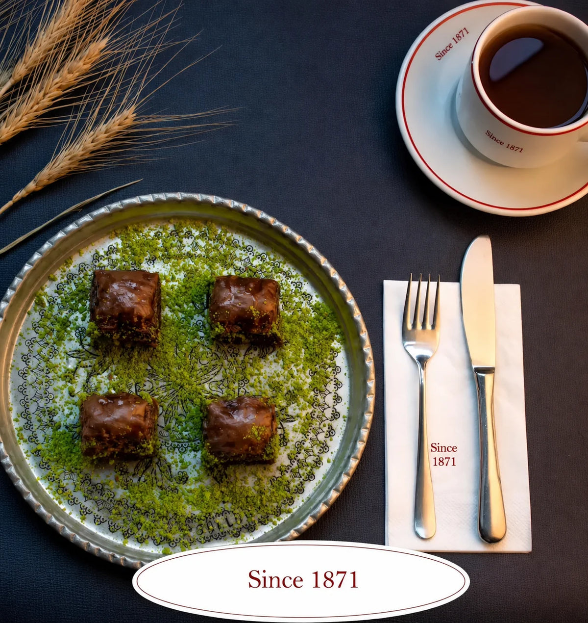 Dubai chocolate pistachio baklava pieces